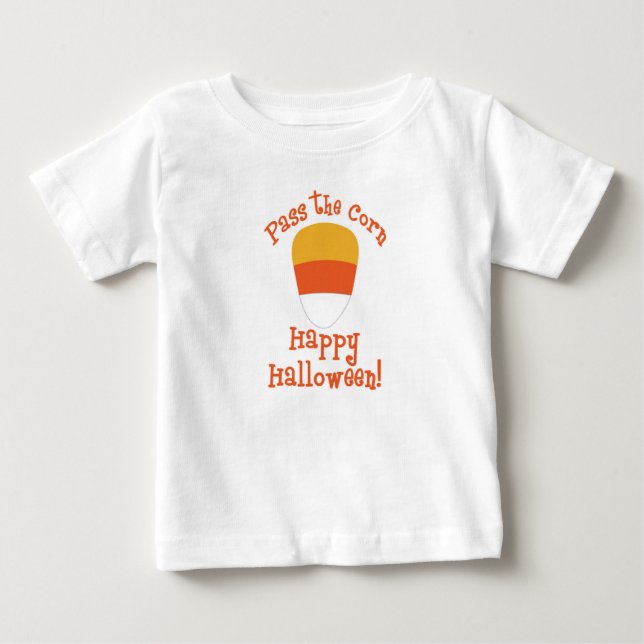 Camiseta De Bebé Super Lindo “Pasa el Maíz Dulce” (Anverso)