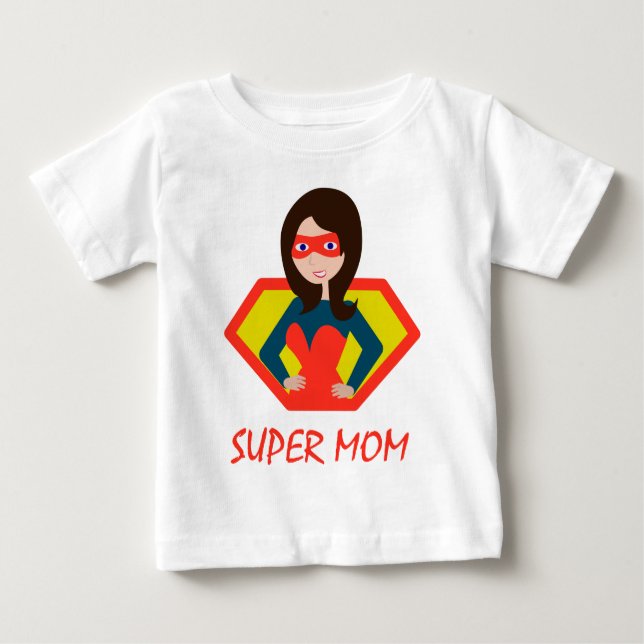 Camiseta De Bebé Super MOM (Anverso)