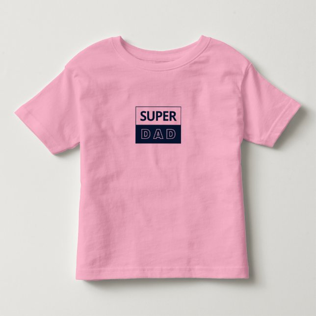 Camiseta De Bebé Super Papá (Anverso)