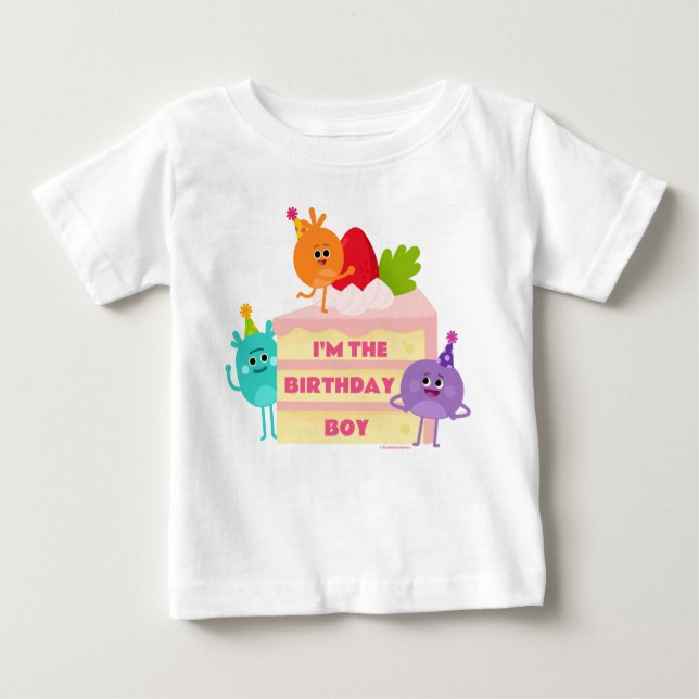 Camiseta De Bebé Super Simple | Tarta de Números de Bumble - Cumple (Anverso)