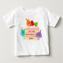 Camiseta De Bebé Super Simple | Torta nums de burbuja - Chica de cu