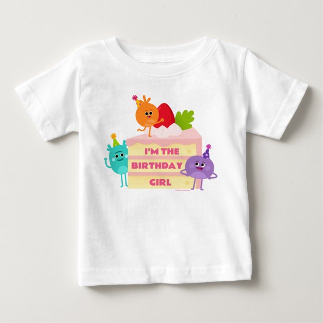 Camiseta De Bebé Super Simple | Torta nums de burbuja - Chica de cu (Anverso)