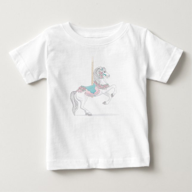 Camiseta De Bebé Super Sweet Carousel Tee Shirt Tutu (Anverso)