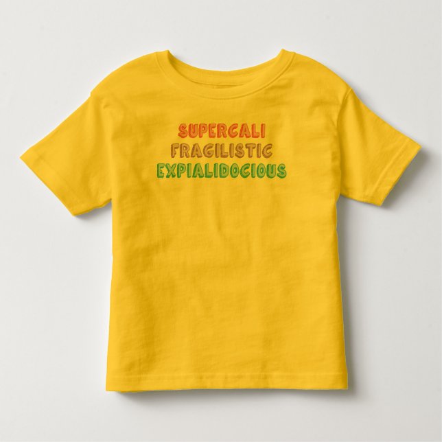 Camiseta De Bebé Supercalifragilista... (Anverso)