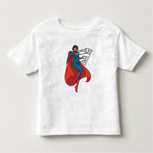 Camiseta De Bebé Supergirl abusando de un traje azul
