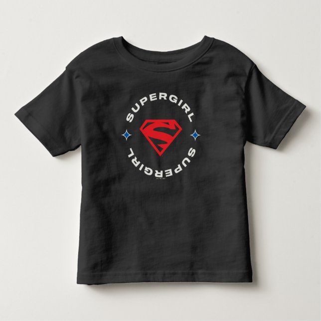Camiseta De Bebé Supergirl Age of Heroes Circle S-Shield (Anverso)