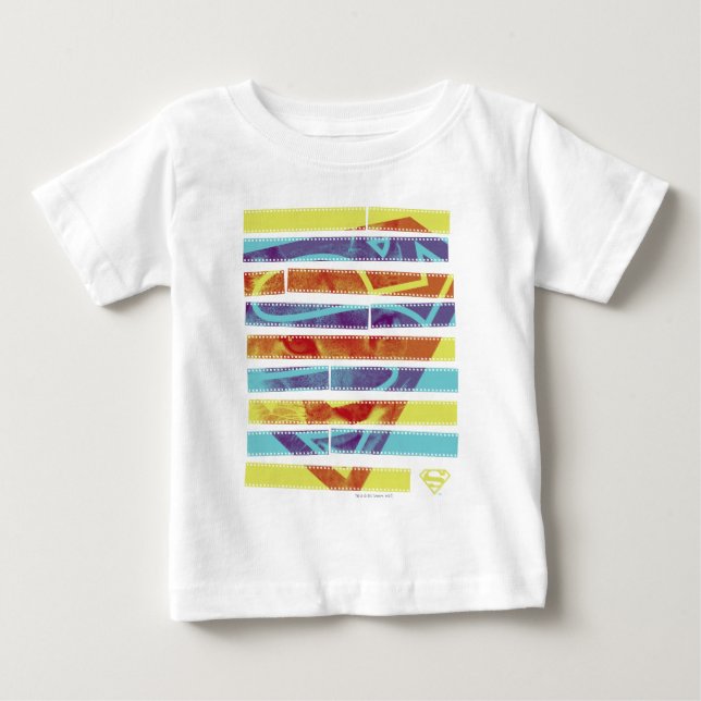Camiseta De Bebé Supergirl Filmstrip (Anverso)