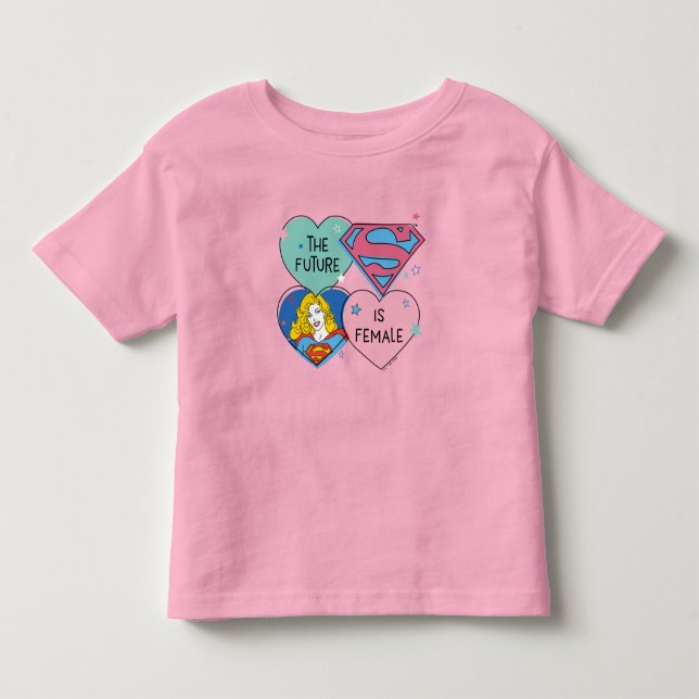 Camiseta De Bebé Supergirl fuera de este mundo retro gráfico (Anverso)