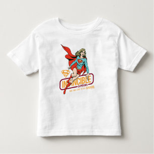 Camiseta De Bebé Supergirl invencible retro gráfico