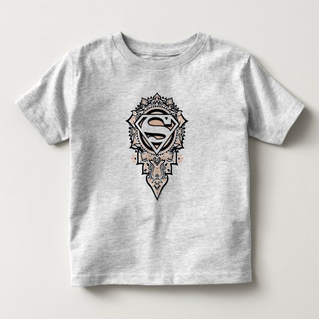 Camiseta De Bebé Supergirl Mandala Graphic (Anverso)