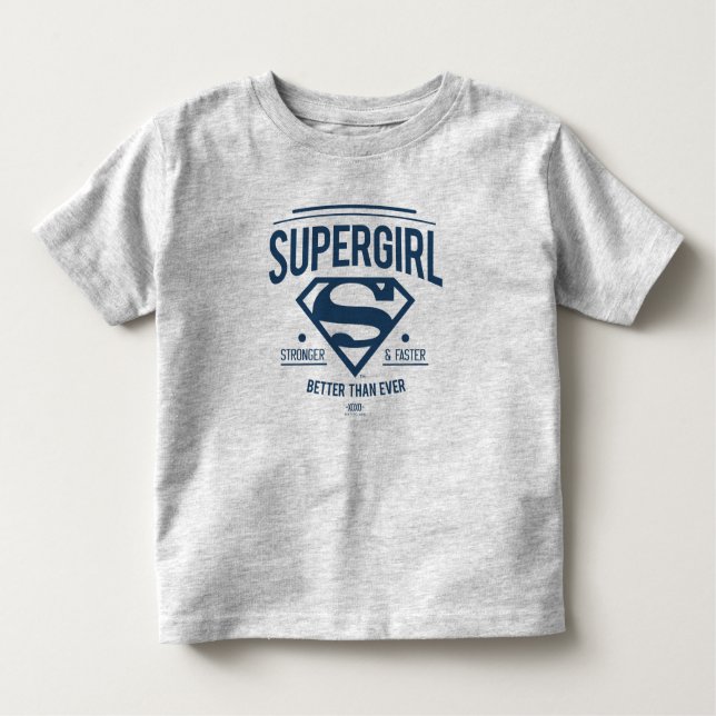 Camiseta De Bebé Supergirl mejor que nunca retro gráfico (Anverso)