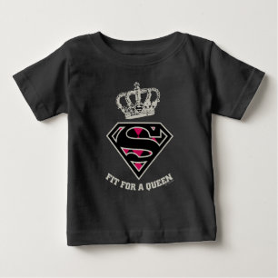 Camiseta De Bebé Supergirl S-Shield "Fit For A Queen"