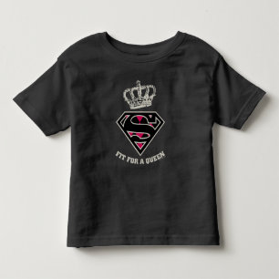 Camiseta De Bebé Supergirl S-Shield "Fit For A Queen"