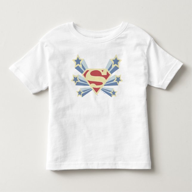 Camiseta De Bebé Supergirl Stars S-Shield (Anverso)