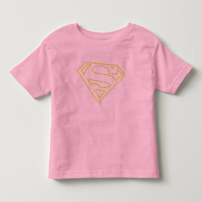 Camiseta De Bebé Supergirl Studded S-Shield (Anverso)
