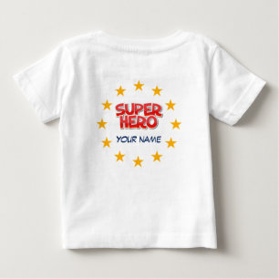 Camiseta De Bebé Superhéroe de personalizable