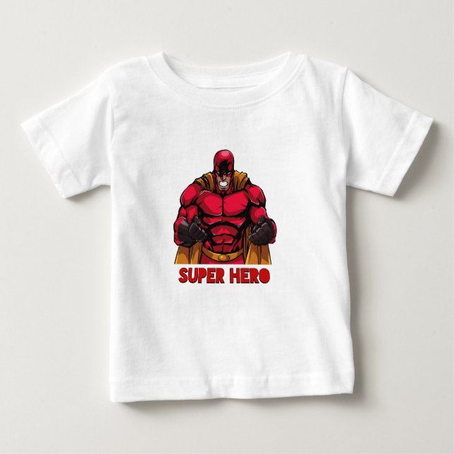 Camiseta De Bebé Superhéroe en entrenamiento (Anverso)