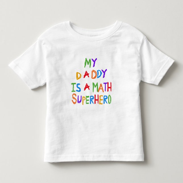 Camiseta De Bebé Superhéroe matemático (Anverso)