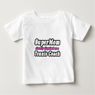 Camiseta De Bebé Supermamá... entrenador de tenis