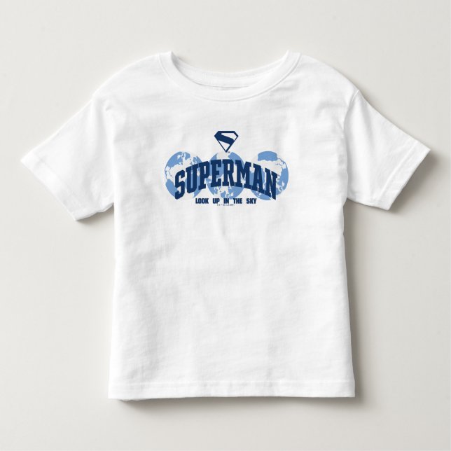 Camiseta De Bebé Superman en todo el mundo (Anverso)