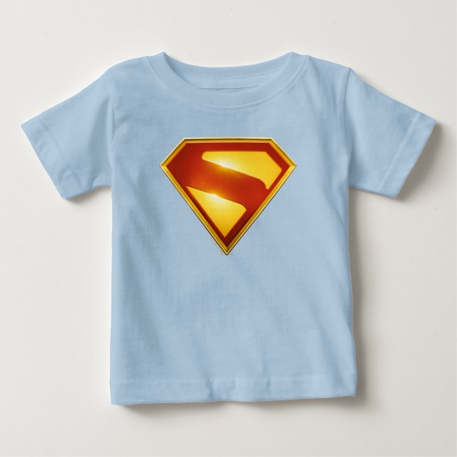Camiseta De Bebé Superman Golden S Shield Brilliance (Anverso)