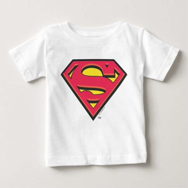 Camiseta De Bebé Superman S-Shield | Logotipo clásico (Anverso)