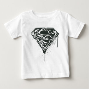 Camiseta De Bebé Superman S-Shield  Logotipo de bandeja fragmentada