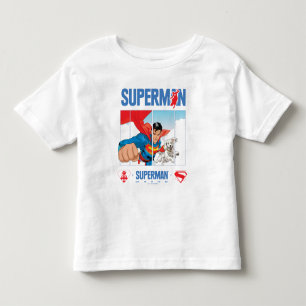 Camiseta De Bebé Superman y Krypto despegan vuelo