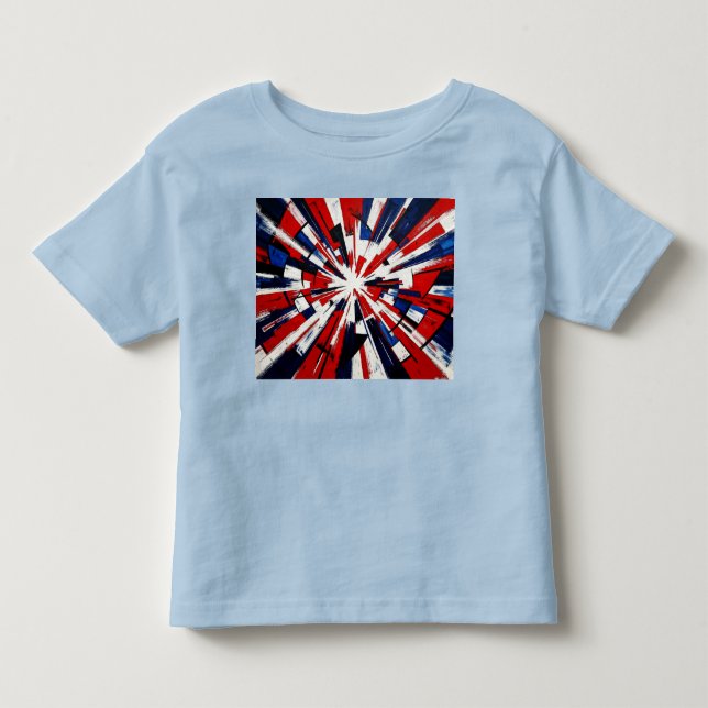 Camiseta De Bebé Supernova Pop – Explosión Geométrica Abstracta (Anverso)