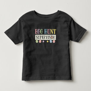 Camiseta De Bebé Supervisor de caza de huevos de Pascua divertida f