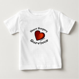 Camiseta De Bebé Superviviente de la cirugía de corazón