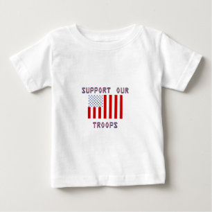 Camiseta De Bebé Support our troops