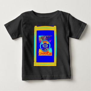 Camiseta De Bebé Surco psicodélico: energía abstracta de arte pop