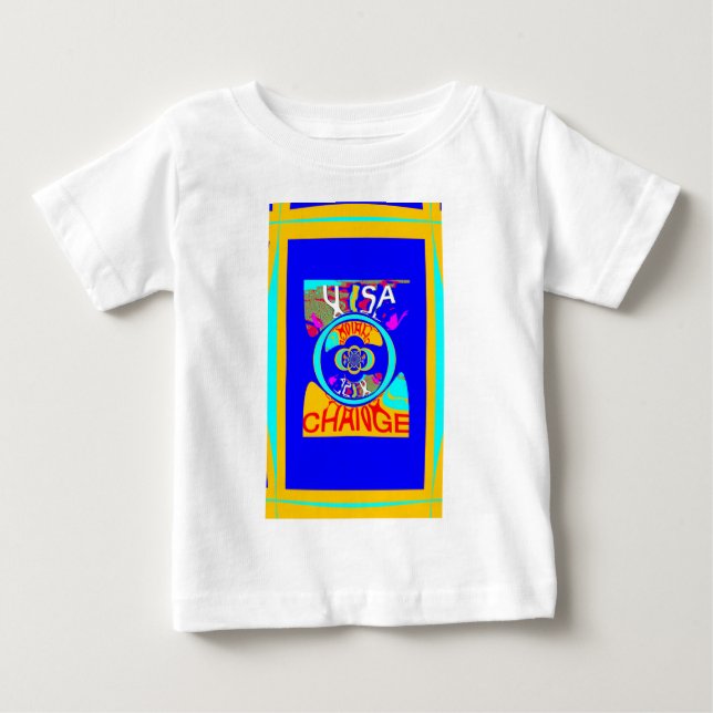 Camiseta De Bebé Surco psicodélico: energía abstracta de arte pop (Anverso)