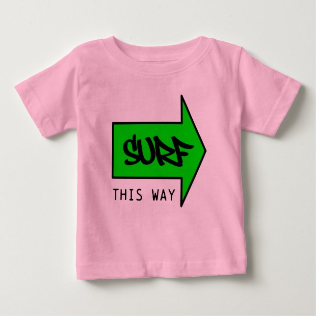 CAMISETA DE BEBÉ SURF THIS WAY (Anverso)