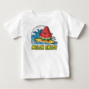 Camiseta De Bebé Surf y Snack