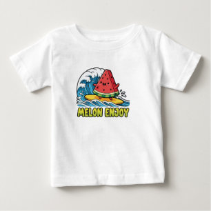 Camiseta De Bebé Surf y Snack