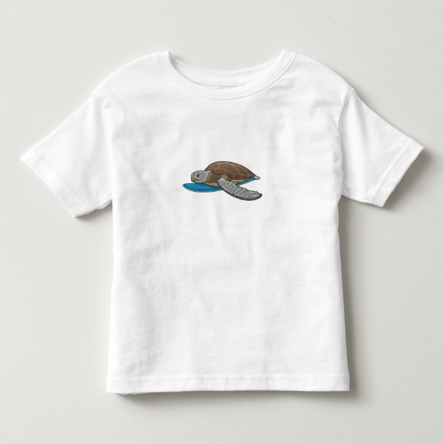 Camiseta De Bebé Surfboard de tortuga (Anverso)