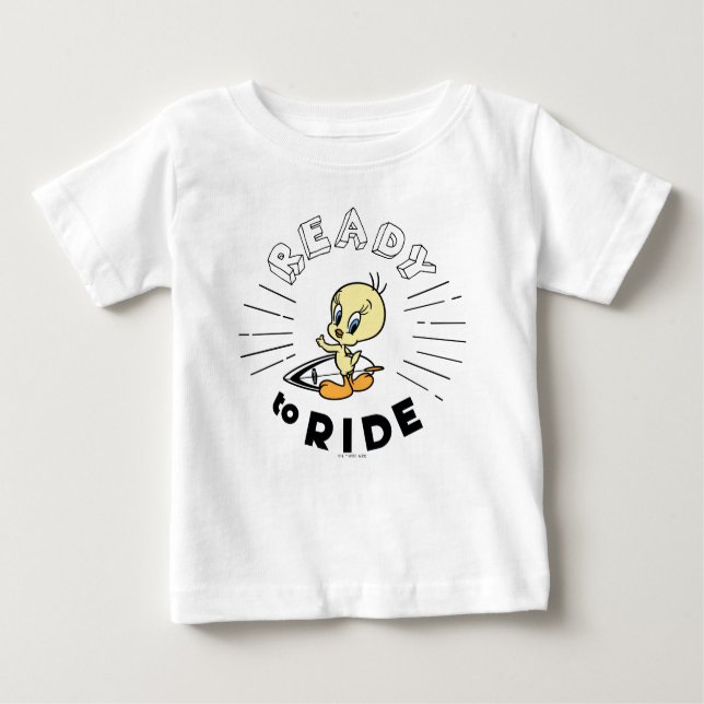Camiseta De Bebé Surfboard TWEETY™ - Listo para viajar (Anverso)