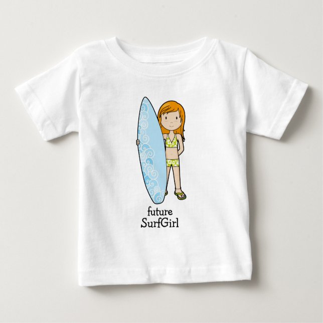 Camiseta De Bebé SurfGirl (Anverso)
