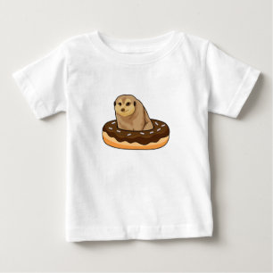 Camiseta De Bebé Suricata con Donut