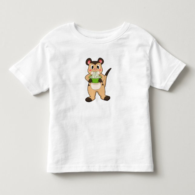 Camiseta De Bebé Suricata con Ramen (Anverso)