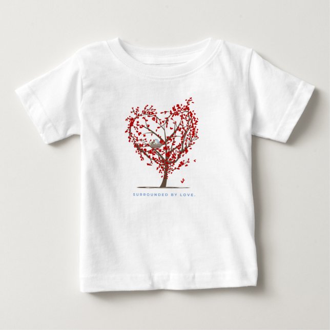 Camiseta De Bebé Surrounded by love (Anverso)