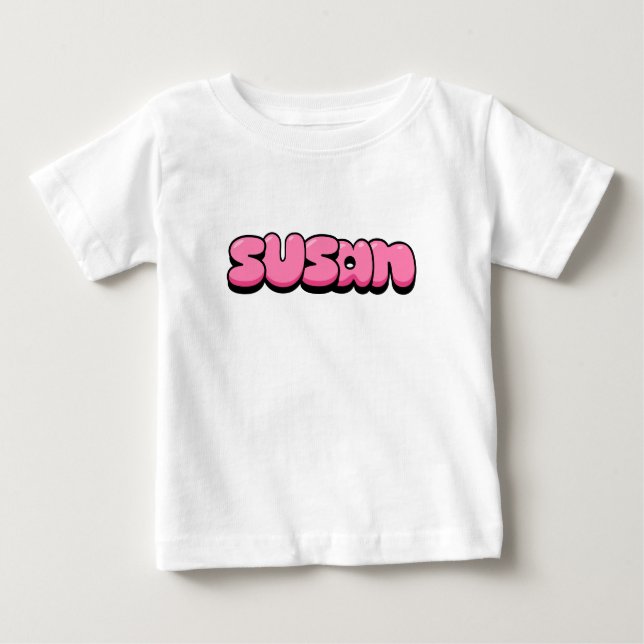Camiseta De Bebé Susan Pink (Anverso)