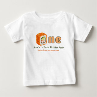 Camiseta De Bebé Sushi- 1st Birthday