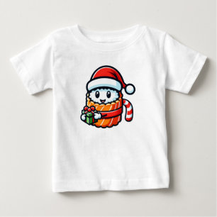 Camiseta De Bebé Sushi navidad - Diseño de Personalizado de comida 
