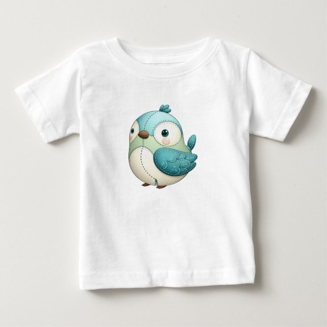 Camiseta De Bebé Süßes Babyshirt mit bunten Tieren  (Anverso)