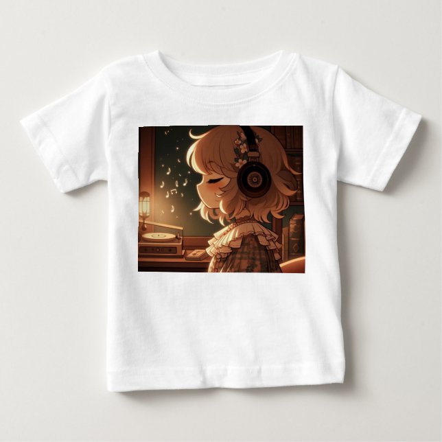 Camiseta De Bebé Susurros a la luz de la luna (Anverso)