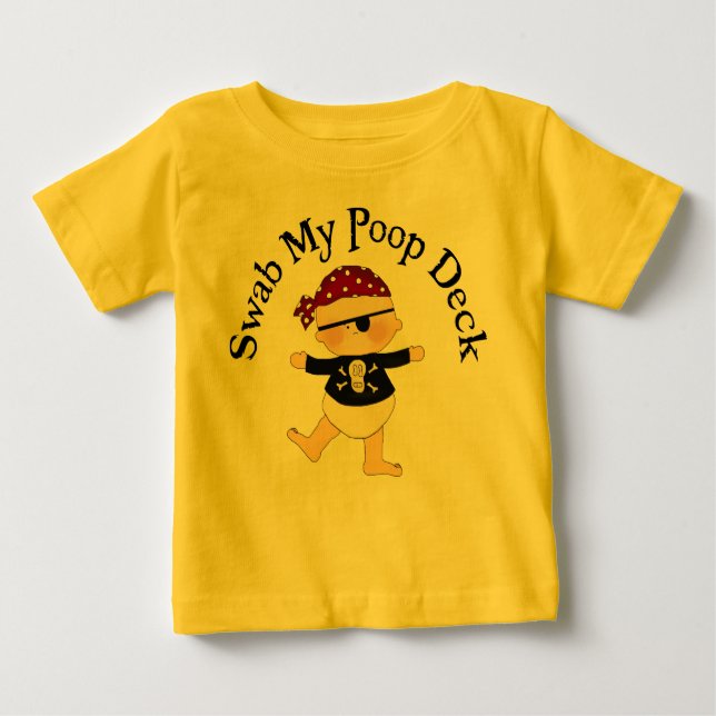 Camiseta De Bebé Swab My Poop Decks (Anverso)