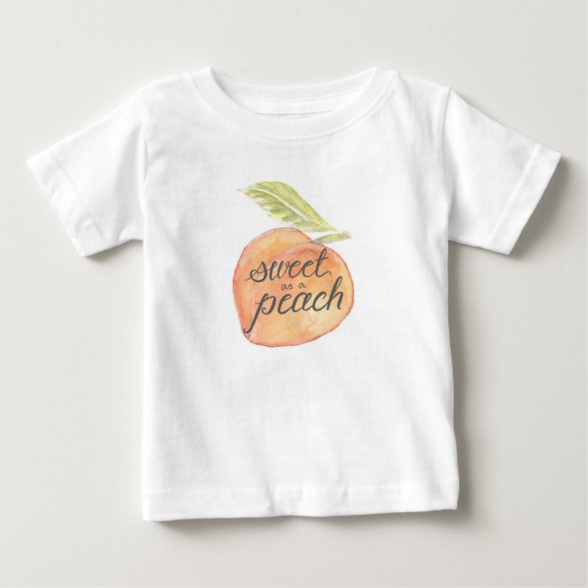 Camiseta De Bebé Sweet as a Peach Toddler Shirt (Anverso)